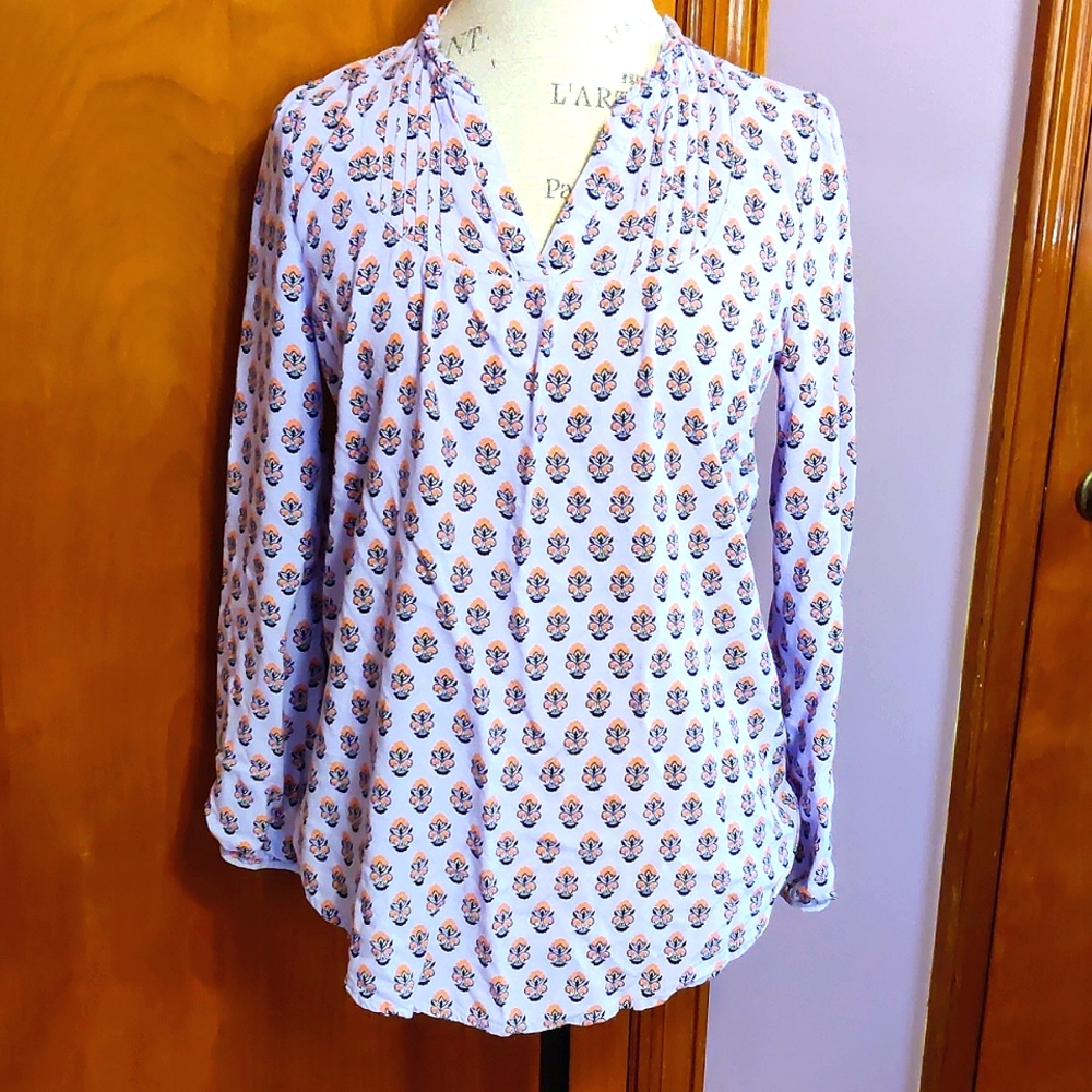 Matilda Jane Purple Patterned Top Size Med.
